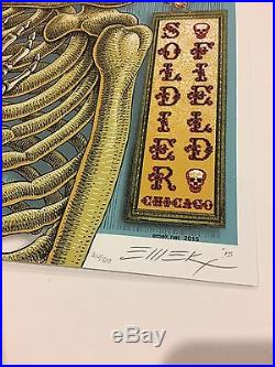 Emek Grateful Dead Fare Thee Well Chicago Poster. Super Rare, LE 212/800