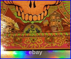 Emek Grateful Dead Poster Red Foil Variant Print #77/175 Bottleneck Gallery BNG