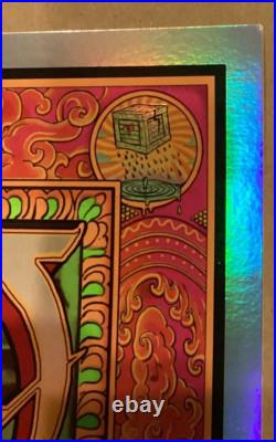 Emek Grateful Dead Poster Red Foil Variant Print #77/175 Bottleneck Gallery BNG