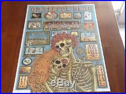 Emek Grateful Dead poster pristine condition Chicago 2015 Jerry Garcia # 150/150