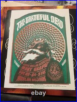 FD 40 Grateful Dead Hippie Santa Claus Original 1966 Concert Handbill Framed