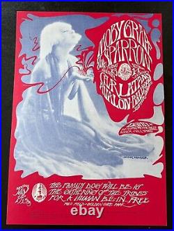 FD 43 -1 Original Human Be-In Moby Grape Beautiful Concert Poster from 1967 AOR