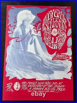 FD 43 -1 Original Human Be-In Moby Grape Beautiful Concert Poster from 1967 AOR