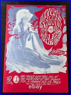 FD 43 -1 Original Human Be-In Moby Grape Beautiful Concert Poster from 1967 AOR