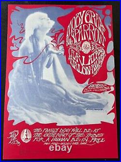 FD 43 -1 Original Human Be-In Moby Grape Beautiful Concert Poster from 1967 AOR