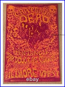 FILLMORE BG 162 POSTER Grateful Dead 1969 second printing Lee Conklin VERY GOOD