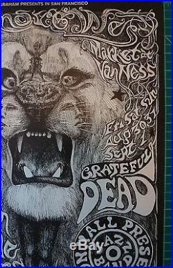 Fillmore Bill Graham Grateful Dead Poster Lee Conklin Bg134 First Printing