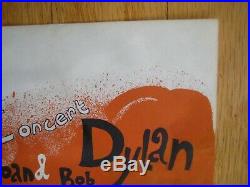 FILLMORE POSTER era Bob Dylan Joan Baez 1965 handbill
