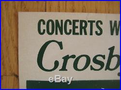 FILLMORE POSTER era Crosby Stills Nash & Young 1969 Dallas handbill over sized