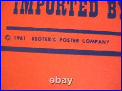 FILLMORE POSTER era Head Shop poster Smoke 1961 Esoteric Poster Co