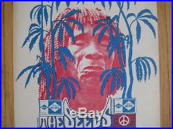 FILLMORE POSTER era SEEDS THE CONTINENTAL 1968 1st printing