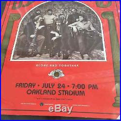 First Printing! Grateful Dead Bob Dylan Oakland Poster Herb Greene Not Mouse