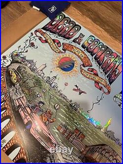 FOIL Dead And Company UNCUT DIPTYCH Poster Gillete Foxboro Citi Field NY 2019 AP