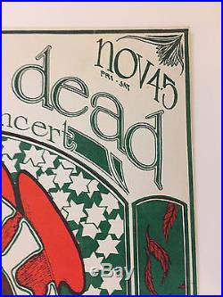 Family Dog FD-33 Logo Grateful Dead Oxford Circle 1st Print Poster Near Mint