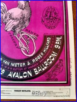 Family Dog Fd032-1 Avalon Ballroom Quicksilver, Victor Moscoso Concert Poster