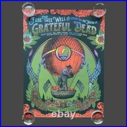 Fare Thee Well 50 Years Grateful Dead Chicago 18 x 24 Status Serigraph Poster