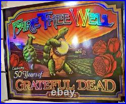 Fare Thee Well Grateful Dead 1ST ED TERRAPIN Poster Psychedelic Colors -Numbered