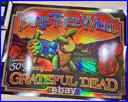 Fare Thee Well Grateful Dead 1ST ED TERRAPIN Poster Psychedelic Colors -Numbered