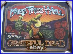 Fare Thee Well Grateful Dead 1ST ED TERRAPIN Poster Psychedelic Colors -Numbered