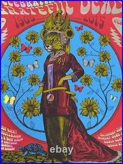 Fare Thee Well Grateful Dead Original Concert Poster Bay Area Foil Cat Woman