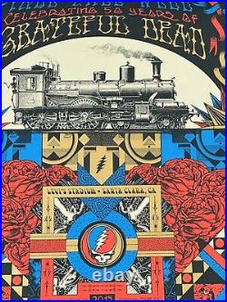 Fare Thee Well Grateful Dead Original Concert Poster Bay Area Northbound Train