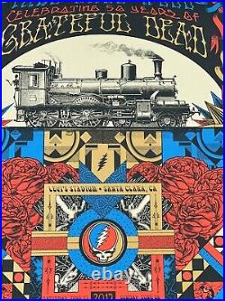 Fare Thee Well Grateful Dead Original Concert Poster Bay Area Northbound Train
