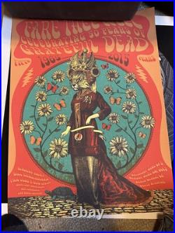 Fare Thee Well Grateful Dead Original Concert Poster Foil Cat Woman #810/2015
