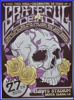 Fare Thee Well Santa Clara Celebrating 50 Years of Grateful Dead Posters 2015