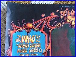 Fillmore Poster BG 133 The Who Grateful Dead Original 1968