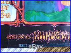 Fillmore Poster BG 133 The Who Grateful Dead Original 1968