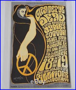 Fillmore Poster BG 38-OP-2 CGC Grade 9.8 Grateful Dead Signed by Wes Wilson