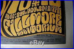 Fillmore Poster Wes Wilson BG 38 First Print Featuring The Grateful Dead