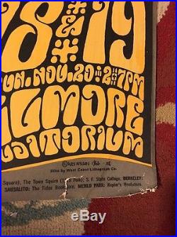 Fillmore Poster Wes Wilson Grateful Dead James Cotton 1966 22x14