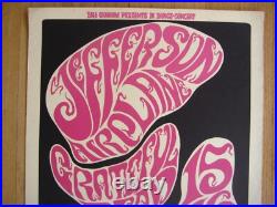 Fillmore poster Grateful Dead 1st printing 1966 B. G. 17