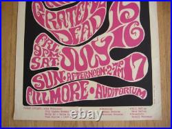 Fillmore poster Grateful Dead 1st printing 1966 B. G. 17