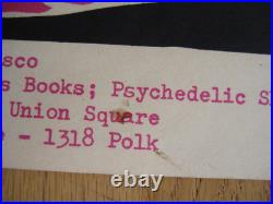 Fillmore poster Grateful Dead 1st printing 1966 B. G. 17