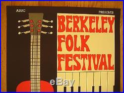 Fillmore poster era Berkeley Folk Festival 1967 Ruth Garbell