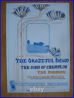 Fillmore poster era Grateful Dead 1967 Continental Ballroom