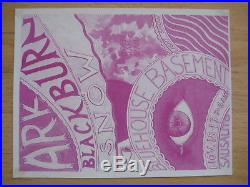 Fillmore poster era The Ark Sausalito 1966 Blackburn and Snow handbill
