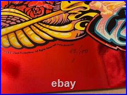 Forever Grateful By AJ Masthay Red Mirror Foil Edition #/100 Grateful Dead
