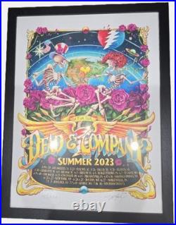 Framed Dead and Company 2023 Final Tour Poster Signed & Numbered #1325/5000