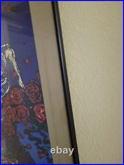 Framed Grateful Dead Skeleton and Roses/Bertha Poster Stanley Mouse Collectible