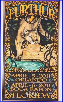 Furthur Grateful Dead 2011 FL Poster Orlando Boca Ltd Ed 104/450 Everett