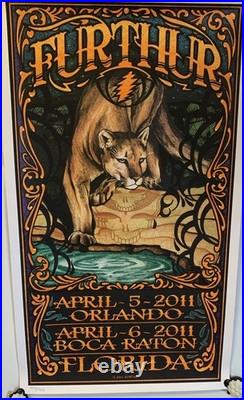 Furthur Grateful Dead 2011 FL Poster Orlando Boca Ltd Ed 104/450 Everett
