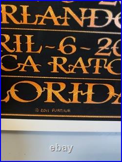 Furthur Grateful Dead 2011 FL Poster Orlando Boca Ltd Ed 104/450 Everett