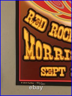 Furthur Grateful Dead & Co Red Rocks 2010 Rare Hand Numbered 1st Ed. Poster