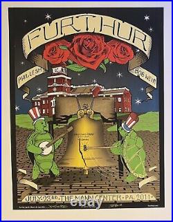 Furthur Grateful Dead Philadelphia Pa 2011 Original Silkscreen Concert Poster