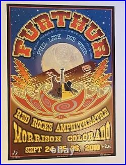 Furthur Grateful Dead Red Rocks 2010 Orig Silkscreen Concert Poster Colorado