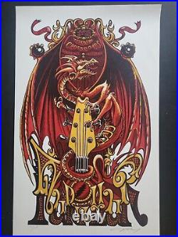 Furthur Silkscreen Poster Terrapin Crossroads Artist Signed 2012, Grateful Dead