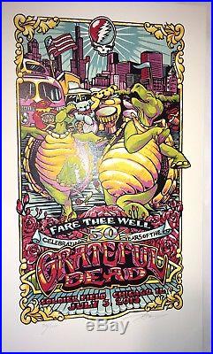 GD50 Grateful Dead Fare Thee Well Limited Edition Concert Poster by AJ Masthay
